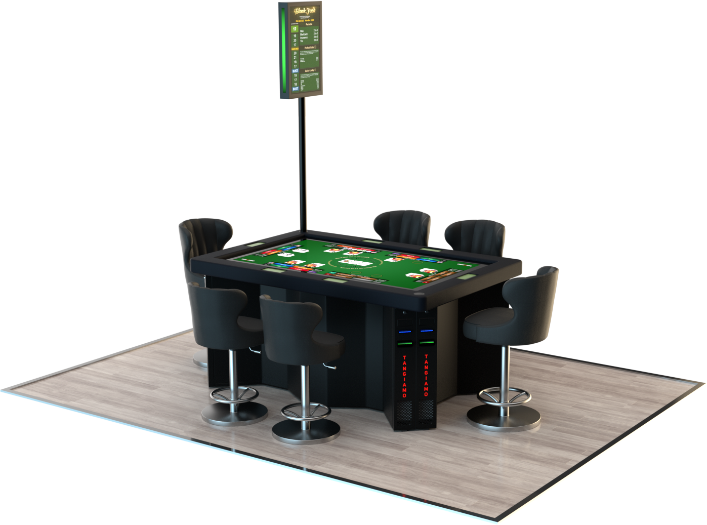 Electronic Table Games Tangiamo Touch Technology